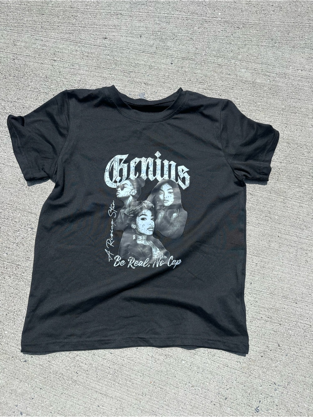 Black Graphic genius Band Tee